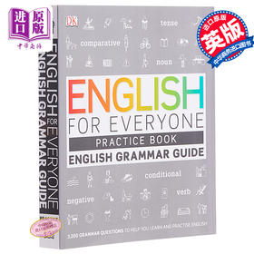 预售 【中商原版】人人学英语语法练习册 英文原版 DK-English for Everyone English Grammar Guide Practice Book 英语学习