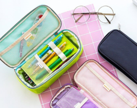 日本KOKUYO国誉笔袋可扩展多层文具盒