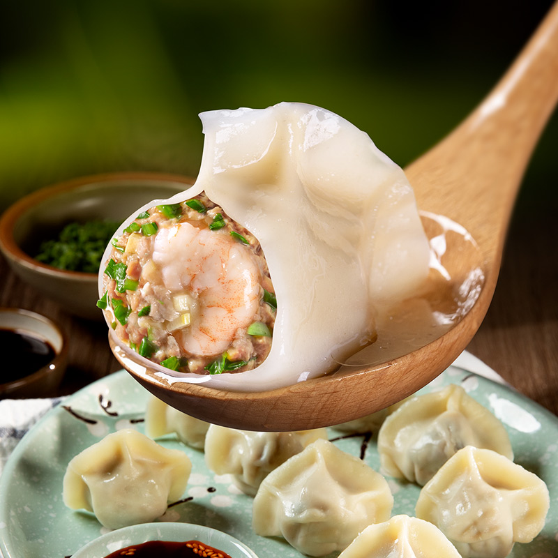 思念金牌虾 虾仁荠菜水饺480g