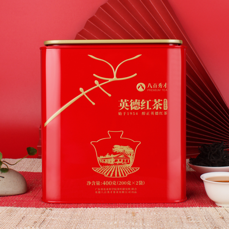 【豪享大份量】八百秀才蜜韵香英德红茶罐装400g