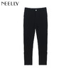 NEELLY纳俪冬装新款女裤铅笔裤修身高腰外穿显瘦抓绒加厚长裤 商品缩略图4