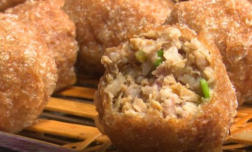 经典龙门古镇味道笋干土猪肉手作油面筋手工现做10只装