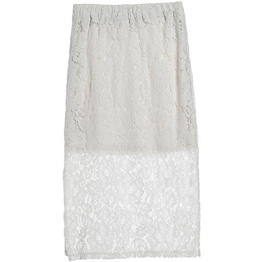 NEELLY纳俪冬装新款中长款女裙显瘦防走光水溶蕾丝包臀半身裙 商品图4