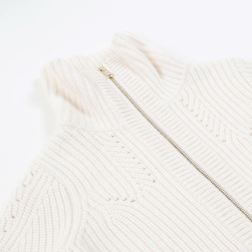 METTE羊绒世家童装100%山羊绒开衫外套20年女宝立领保暖针织外套 商品图4