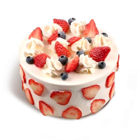 6寸草莓水果乐园生日蛋糕