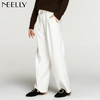NEELLY纳俪冬装新款女纯色超宽松百搭显瘦腰带时尚长裤阔腿裤 商品缩略图2