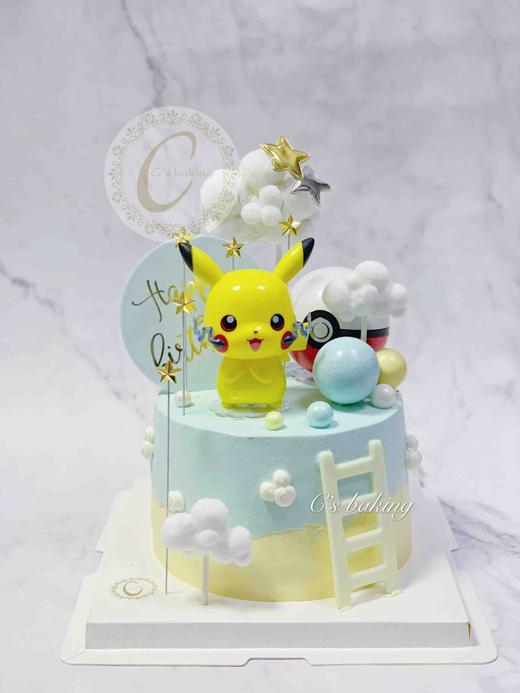 宠物小精灵 比卡超/比卡丘/精灵球 场景A款 忌廉蛋糕（默认自提，收费配送请联系客服） 商品图0