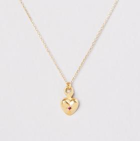 订购7周到｜ Monsieur-Collier Valentin-红宝石 桃心 项链［法国设计师］