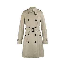 BURBERRY 巴宝莉 女士肯辛顿版型 – 长款 Trench 束腰风衣 米黄 3913362 25010