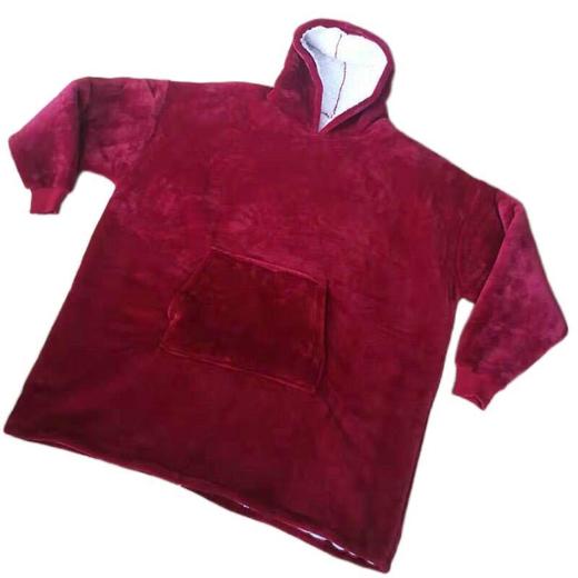 huggle hoodie懒人套头抓绒服连帽睡衣电视毯户外防寒保暖睡袍 商品图4