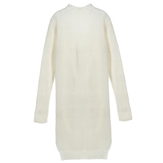 NEELLY纳俪秋冬装新款女装中长款紧身显瘦针织连衣裙打底裙子 商品图4