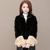 YWE  X2B147小香风气质修身显瘦貂绒外套 商品缩略图1