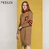 NEELLY纳俪秋冬季新款女装中长款宽松显瘦针织衫连衣裙女毛衣 商品缩略图2