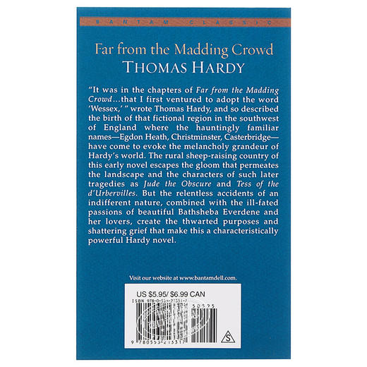 预售 【中商原版】远离尘嚣 英文原版 Far from the Madding Crowd Thomas Hard 商品图1
