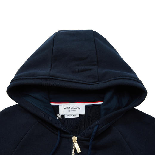 THOM BROWNE 汤姆·布朗  男士经典条纹装饰连帽外套 MJT022H 00535 商品图2