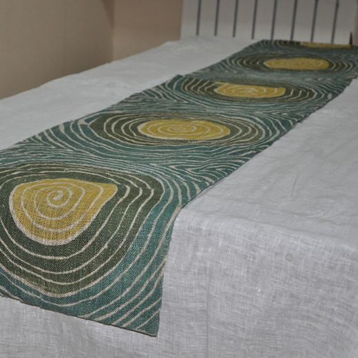 麻+手织古麻 桌旗 商品图2