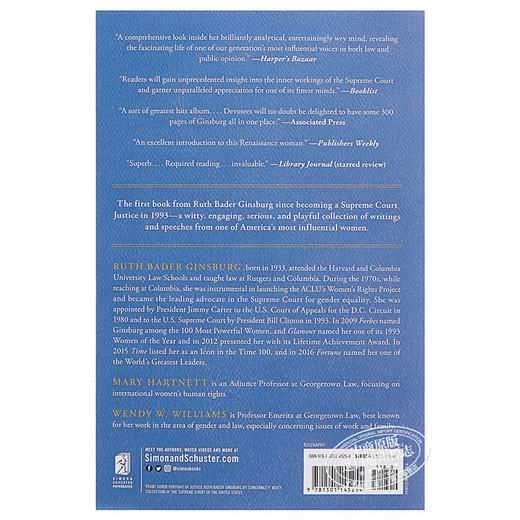 【中商原版】金斯伯格大法官自传 英文原版 人物传记书籍 My Own Words Ginsburg Simon & Schuster 商品图3