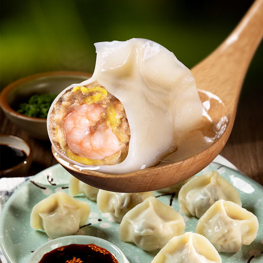 思念金牌虾 虾仁韭黄水饺480g 商品图1