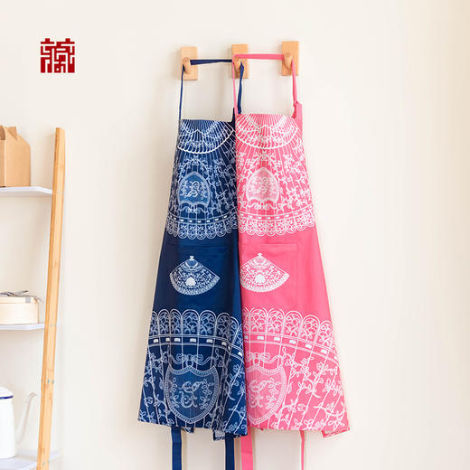 扇面图案印花围裙 商品图0