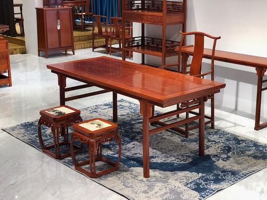 红桥红  家具严选  缅甸花梨（大果紫檀）  【画案组合七件套】 商品图8