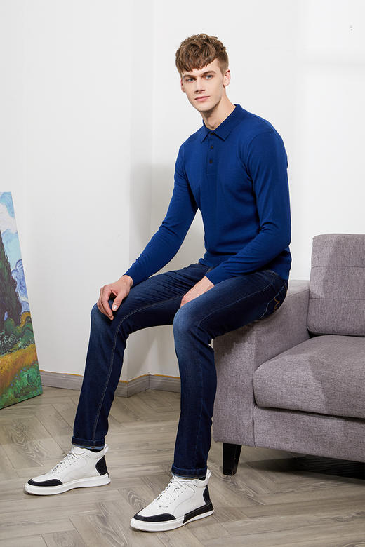 callisto蓝色空气羊毛毛衣 FPKNW189C 商品图2