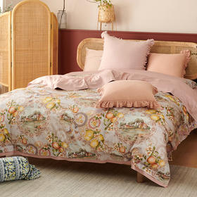 全棉四件套丰收摩洛哥被罩床单枕罩