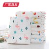 【UOVO】6层纱布方形浴巾 110*100/条（图案随机）（厂家直发）   商品缩略图2