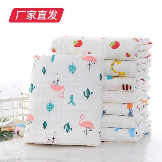 【UOVO】6层纱布方形浴巾 110*100/条（图案随机）（厂家直发）   商品图2