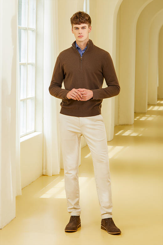 callisto两色可选全羊绒毛衣FPKNW149H 商品图10