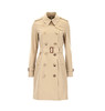 【二】BURBERRY 博柏利 春夏 双排扣 女性 腰带 英伦 女士风衣 卡其色 4073376 70500 商品缩略图0