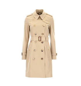 【二】BURBERRY 博柏利 春夏 双排扣 女性 腰带 英伦 女士风衣 卡其色 4073376 70500