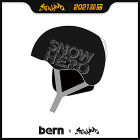 2021 BERN Asian Fit Team Macon Matte Black SNOWHERO 合作款 XXXL