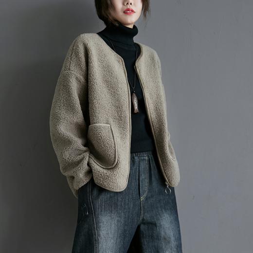 裁缝学苑 AG107拉链开衫外套纸样女装服装打版样板皮毛一体裁剪图 商品图1
