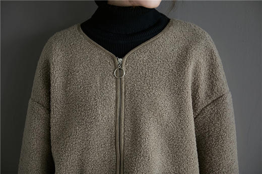 裁缝学苑 AG107拉链开衫外套纸样女装服装打版样板皮毛一体裁剪图 商品图3