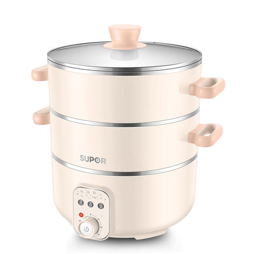 苏泊尔 电蒸锅ZN26YK18 底锅容量3L蒸笼容量8L 商品图2