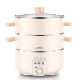 苏泊尔 电蒸锅ZN26YK18 底锅容量3L蒸笼容量8L