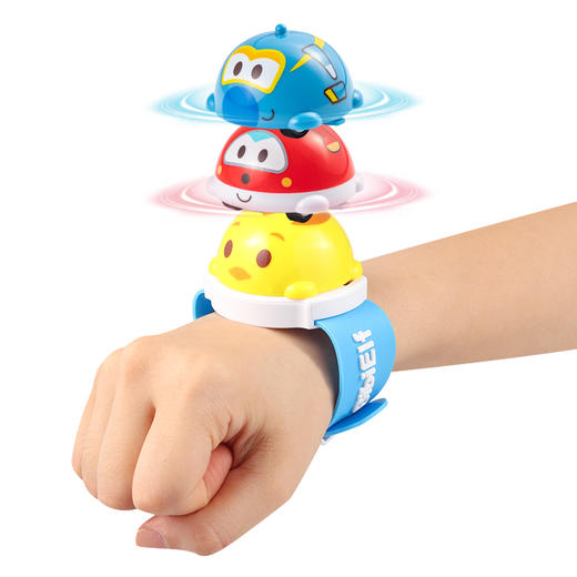 【萌趣Q宠手表旋转Q车 送指环道具】儿童卡通机甲虫陀螺 孩子的旋转手表 叠加旋转 酷炫升级 商品图3