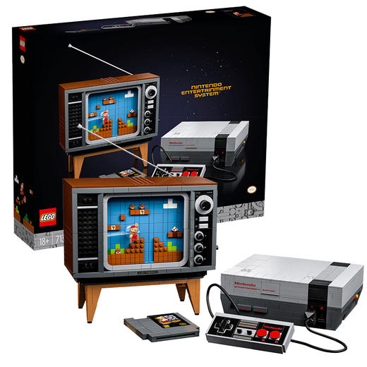 LEGO乐高 任天堂NES红白机游戏机套装71374超级马里奥男孩玩具 商品图0