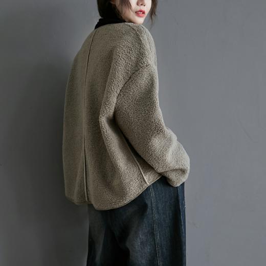 裁缝学苑 AG107拉链开衫外套纸样女装服装打版样板皮毛一体裁剪图 商品图2