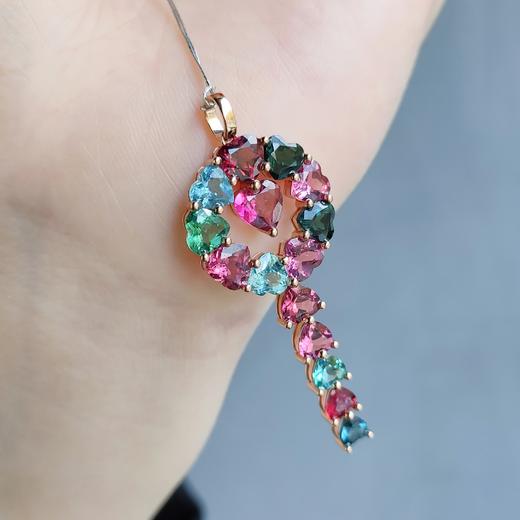 18K镶嵌碧玺吊坠 商品图2