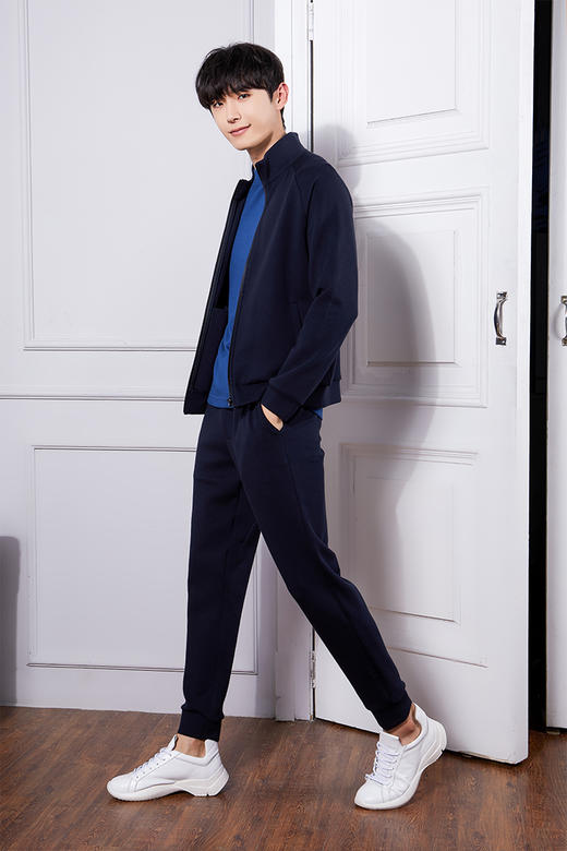 callisto深蓝色太空棉卫衣 FPFLE015C 商品图1