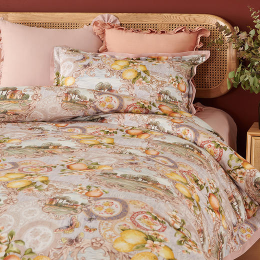 全棉四件套丰收摩洛哥被罩床单枕罩 商品图1