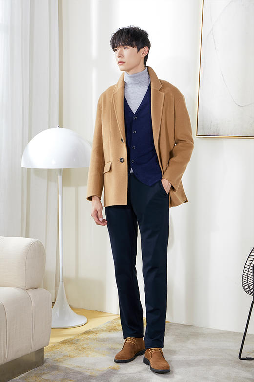 callisto羊毛羊绒大衣 FPFEC095C 商品图3