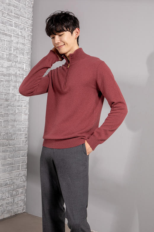 callisto红色全羊绒毛衣FPKNW149H 商品图0