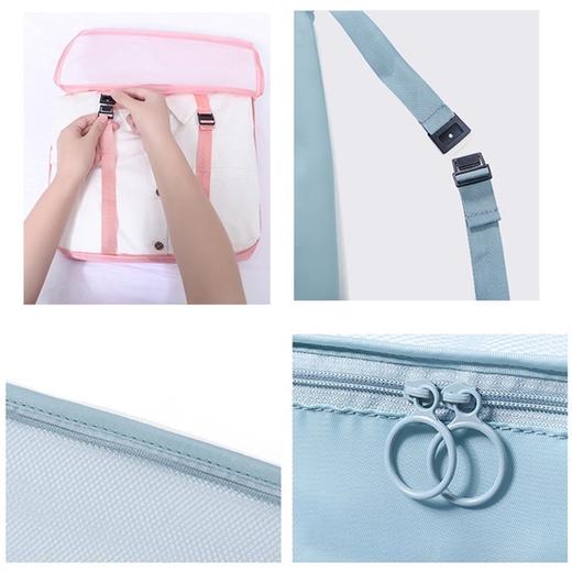智云尚 | 便携旅行收纳衣物包六件套 綁带卡扣 双环拉链 商品图2