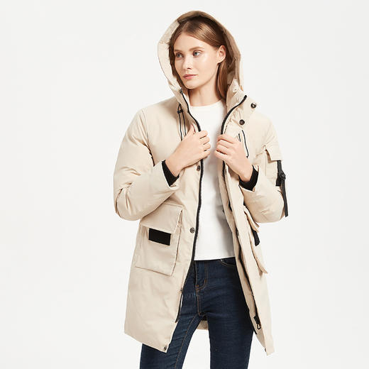 Ocean&Earth 工装式长款羽绒服男女同款，工装式、多袋式设计，防寒保暖，百搭耐穿 商品图2