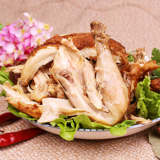 南京特产南农烧鸡500g整只扒鸡手撕烤肉类熟食卤味真空包装
