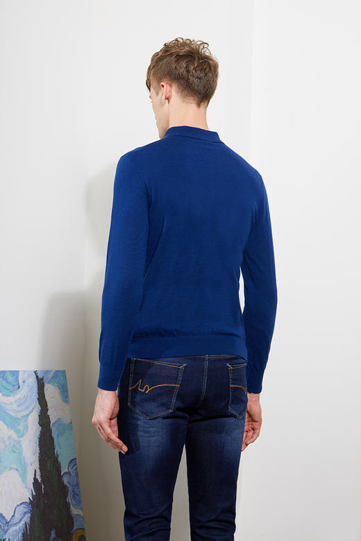 callisto蓝色空气羊毛毛衣 FPKNW189C 商品图3