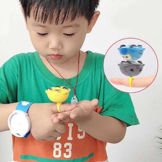 【萌趣Q宠手表旋转Q车 送指环道具】儿童卡通机甲虫陀螺 孩子的旋转手表 叠加旋转 酷炫升级 商品图2