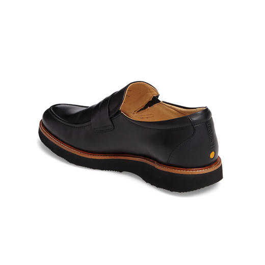 限时特价——葡萄牙原产手工制作高品质超舒适男士好运乐福鞋黑色M2180（超轻款） 商品图3